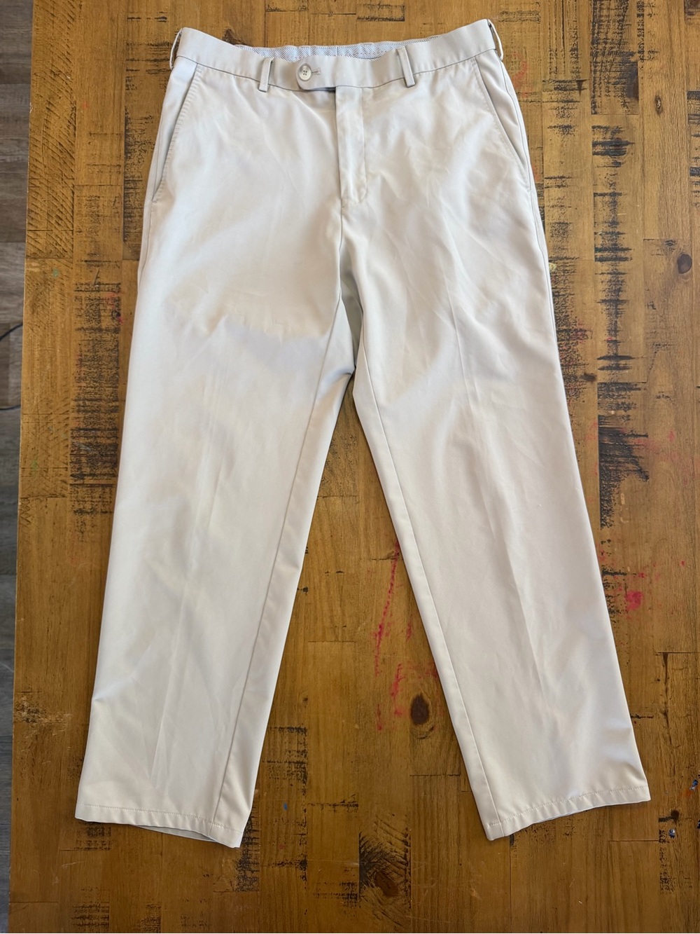 Peter Millar Men's Light Gray Chinos